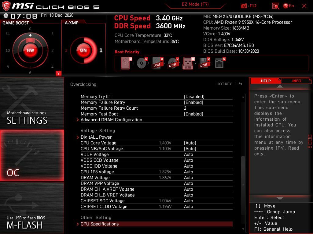 MSI X570 Godlike