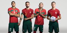A preview of the Morocco v Portugal World Cup 2022 clash, featuring Achraf Hakimi, Bruno Fernandes, Hakim Ziyech and Cristiano Ronaldo
