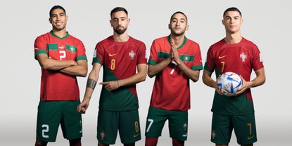 A preview of the Morocco v Portugal World Cup 2022 clash, featuring Achraf Hakimi, Bruno Fernandes, Hakim Ziyech and Cristiano Ronaldo