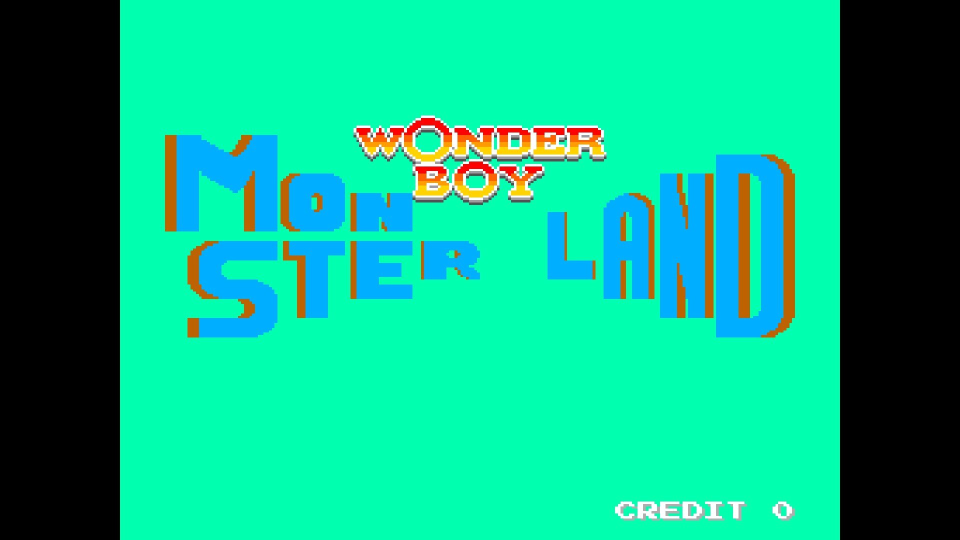 Splash screen for a suspect version of Wonder Boy in Monster Land