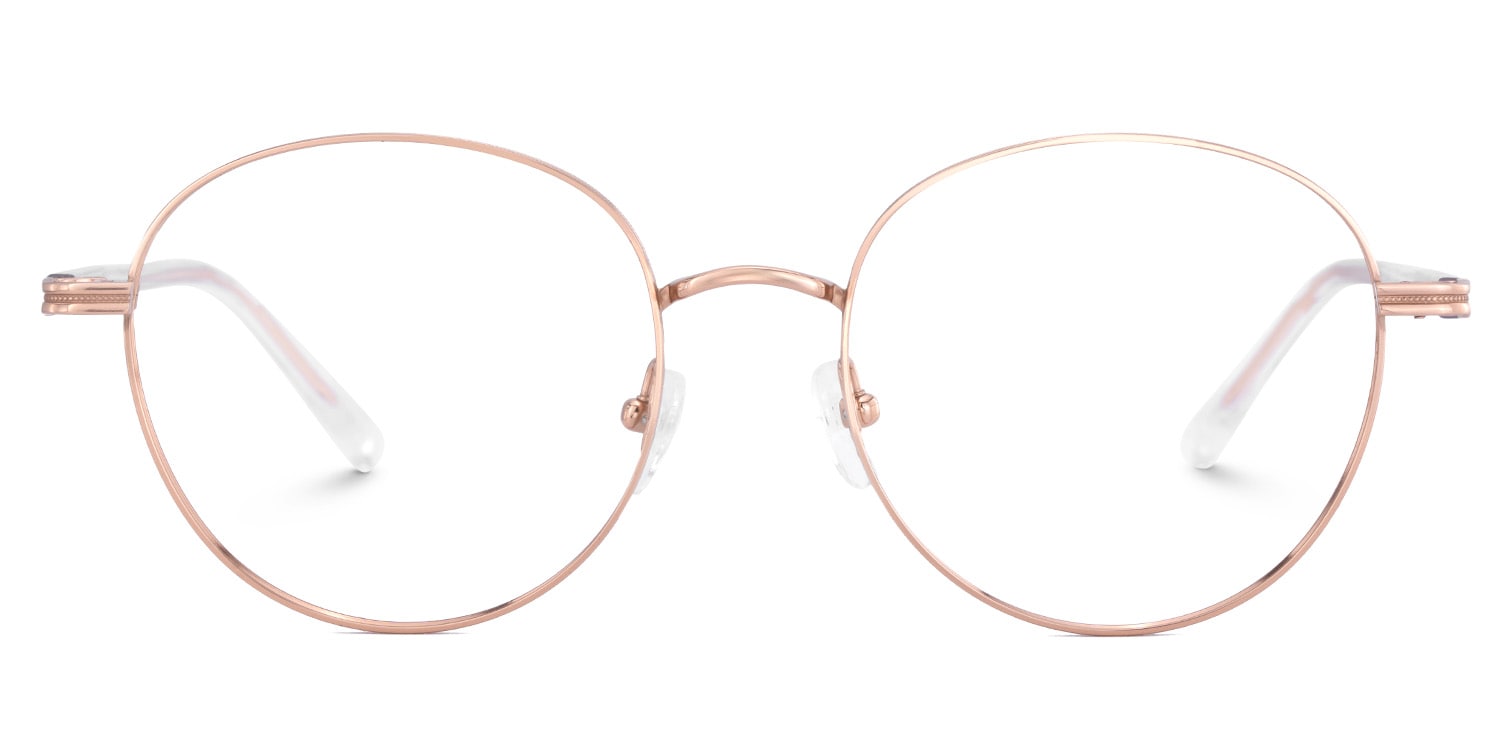 Titanium Celena Eyeglasses, Celena Round Glasses -Zeelool Glasses