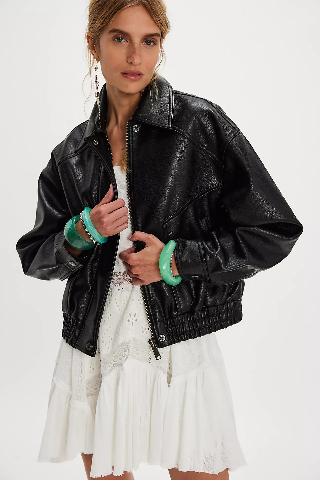 We the Free Farley Vegan Bomber Jacket