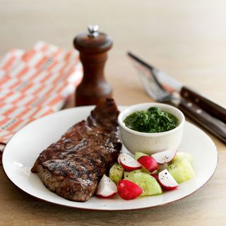 Sirloin Steak with Chimichurri Sauce recipe