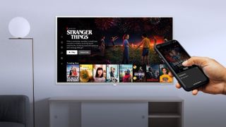 A Philips MediaSuite display with Netflix and other apps.