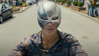 Christopher Smith (John Cena) lives it up in a new universe on Peacemaker