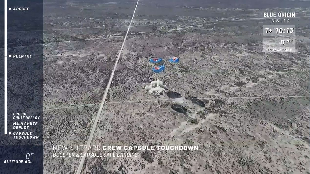 Blue Origin's first upgraded New Shepard rocket and crew capsule launches on an uncrewed suborbital flight from the company's West Texas test site on Jan. 14, 2021.