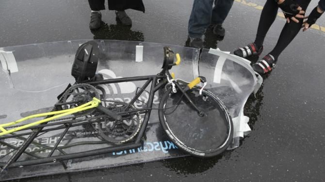 Graeme Obree's human-powered vehicle