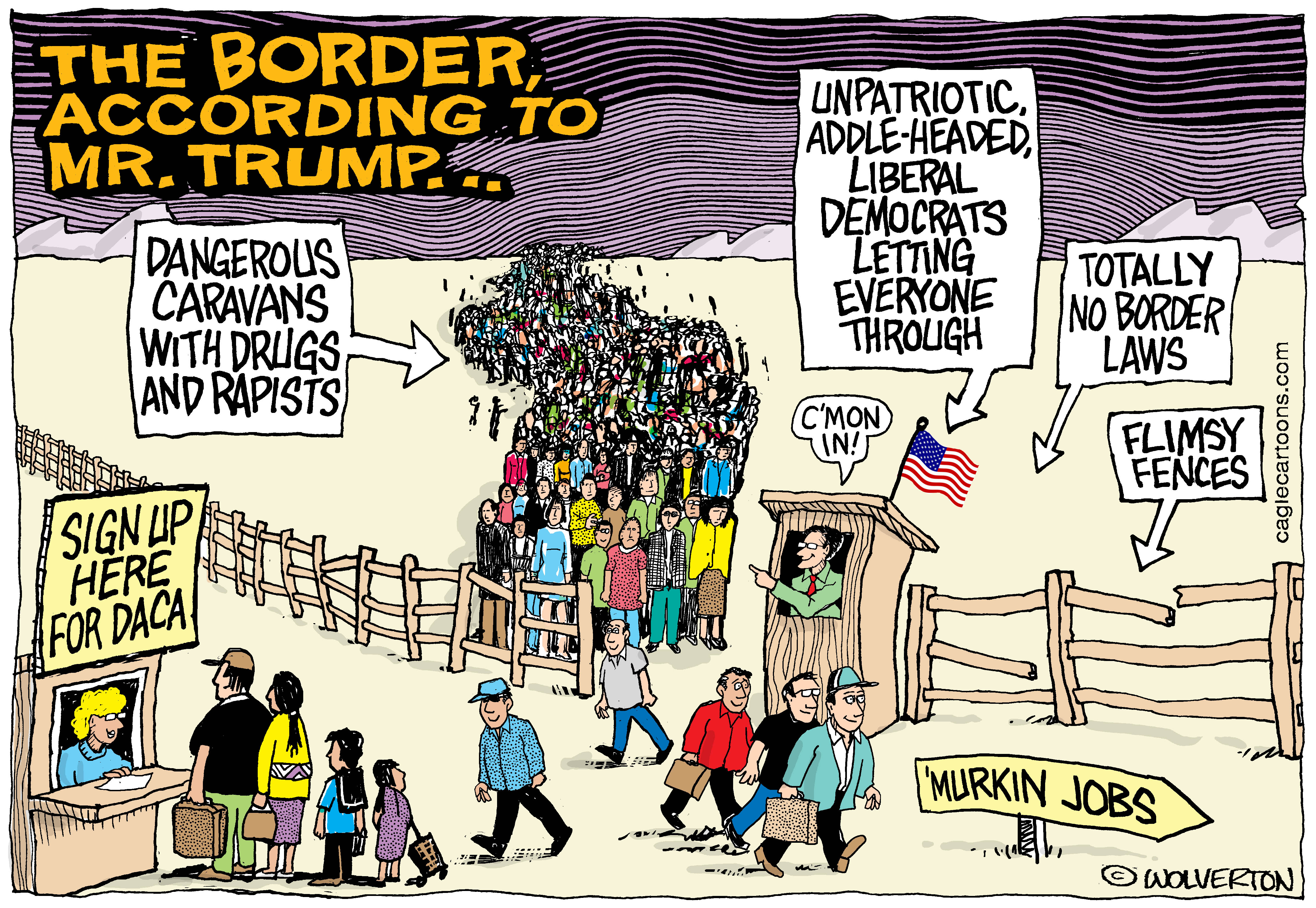 mexican immigration cartoon