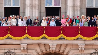 The royal woman who won't be wearing a dress to King Charles' coronation revealed. Seen here the Royal family stand on the balcony of Buckingham Palace