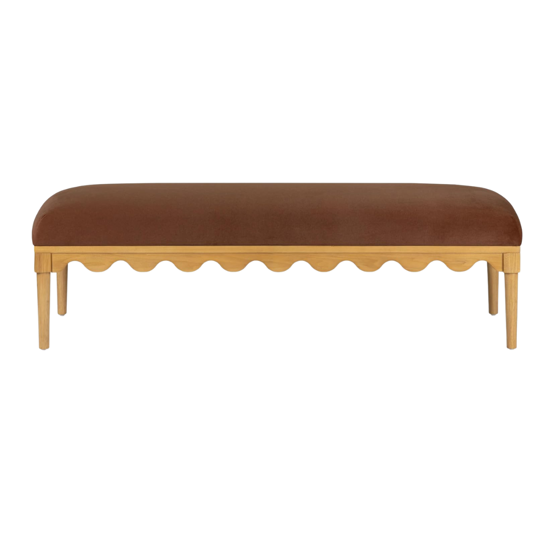 Tov Furniture , Oodle Bronze Vegan Mohair Bench