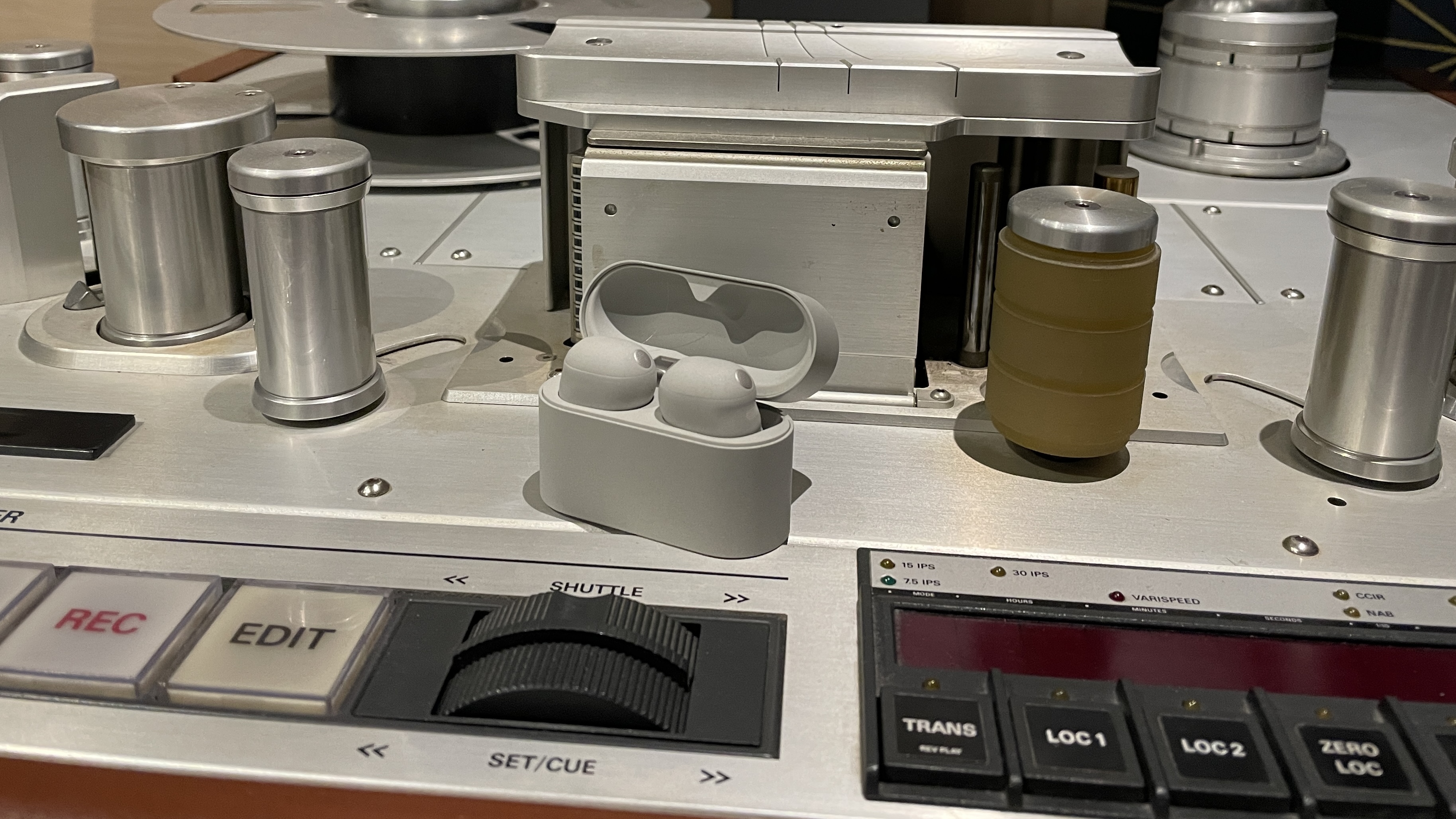 Sony WF-1000XM6 earbuds in case