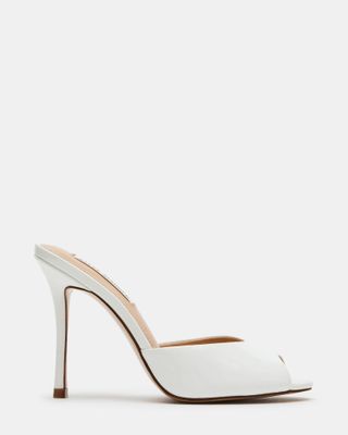 Priya White Patent Mule | Women's Heels 
 Steve Madden