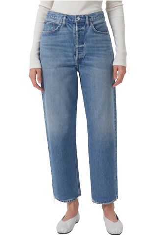 AGOLDE '90s Crop Loose Straight Leg Organic Cotton Jeans