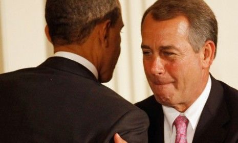 President Obama and House Speaker John Boehner