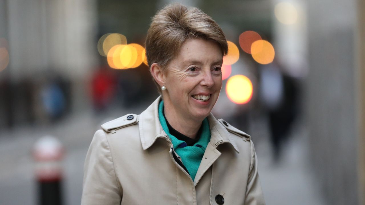 Paula Vennells, chief executive of Post Office Ltd., arrives for a Brexit discussion with U.K. Prime Minister Theresa May in 2018