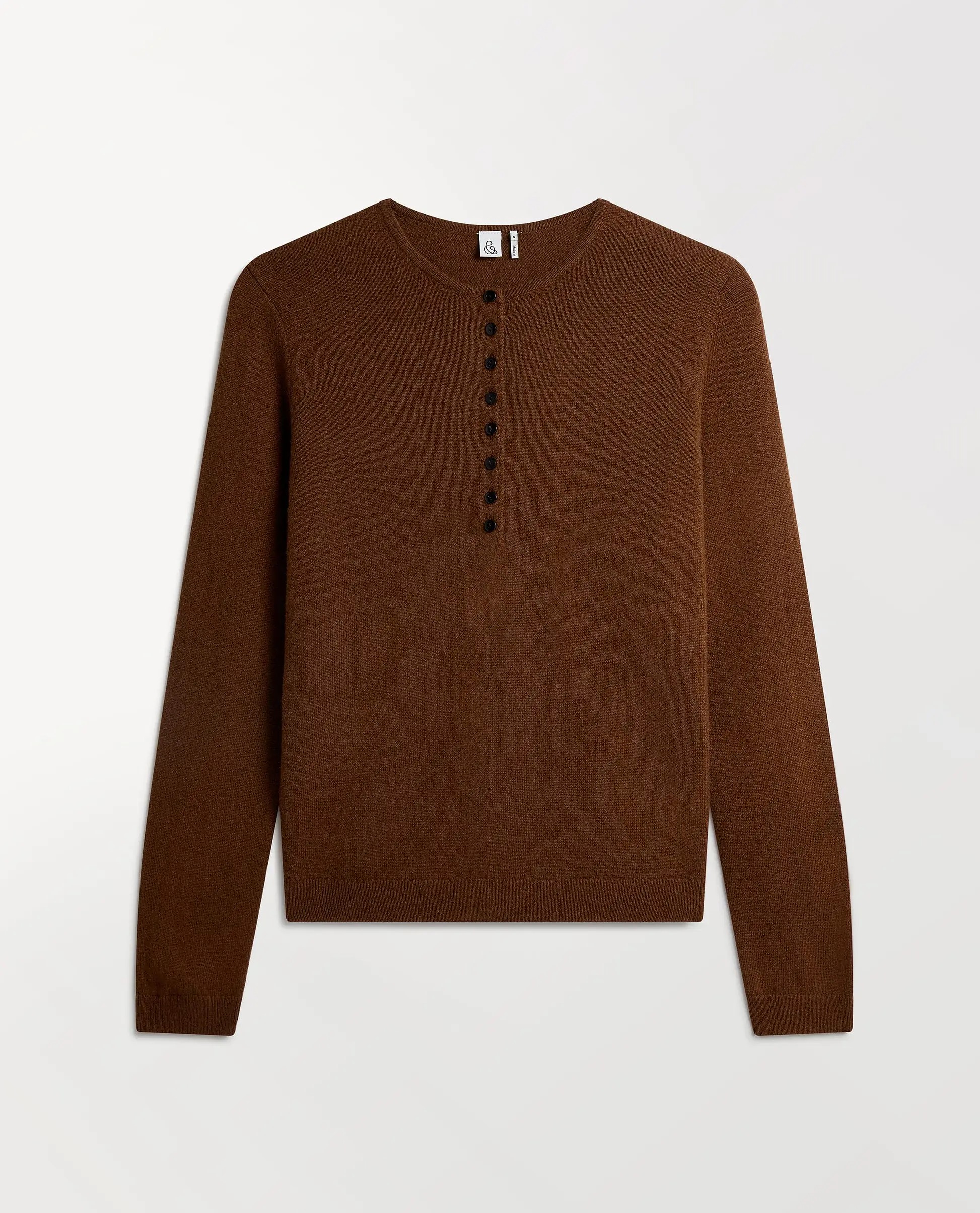 Rise &amp;amp; Fall, Women's Cashmere Merino Henley Jumper