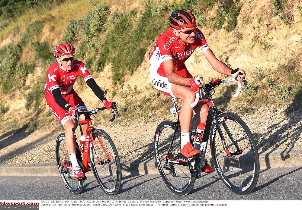 Yoann Bagot and Egor Silin in escape mode