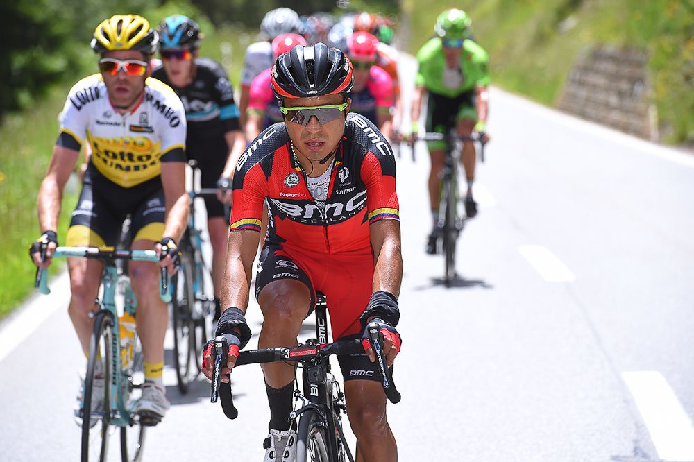 Darwin Atapuma ready to attack during stage 5 at the Tour de Suisse