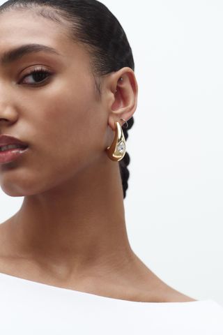 Zara, Sparkly Teardrop Earrings