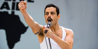 Rami Malek Freddie Mercury Live Aid concert Bohemian Rhapsody