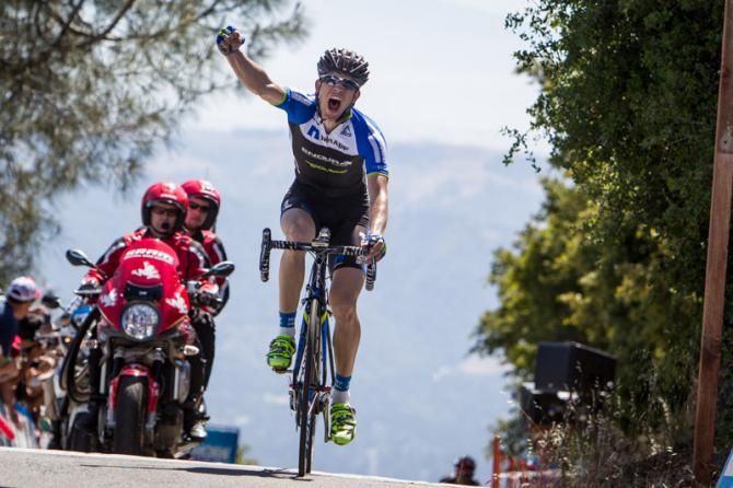 Leopold Konig (NetApp-Endura) takes the win on Mt. Diablo.