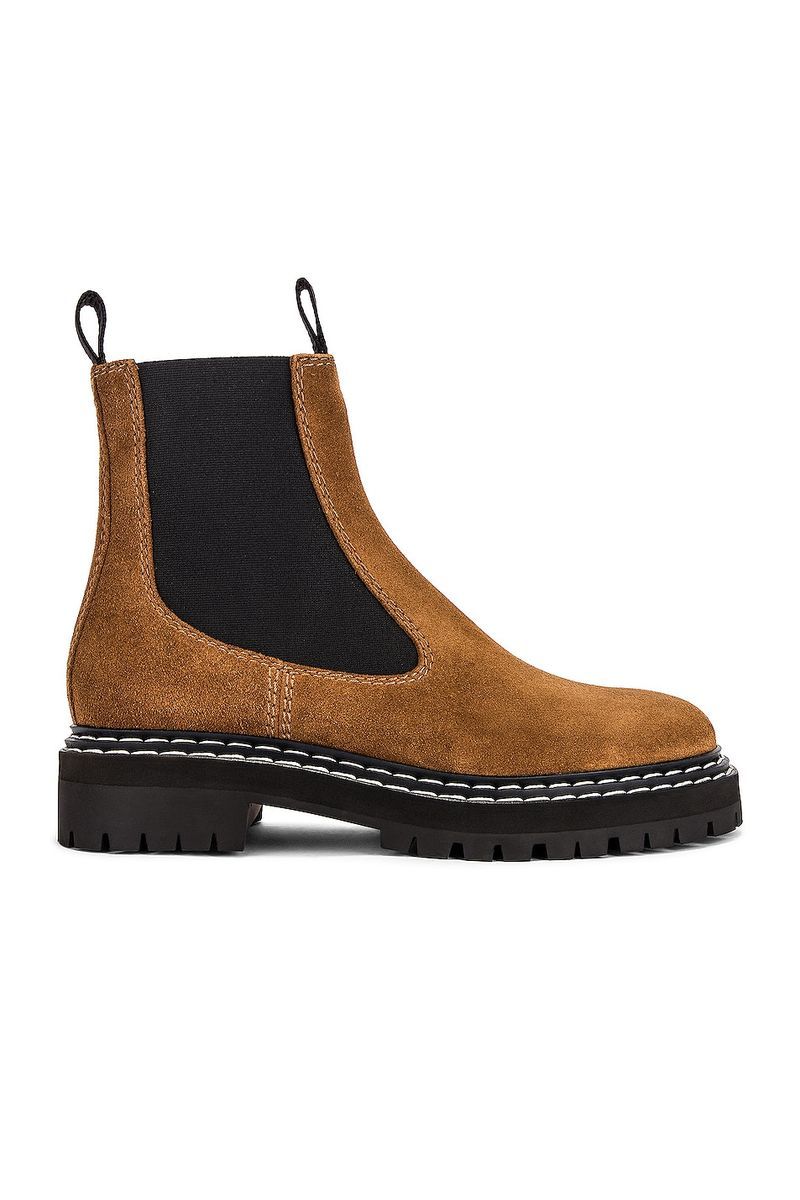 Proenza Schouler Lug-Sole Leather Chelsea Boots