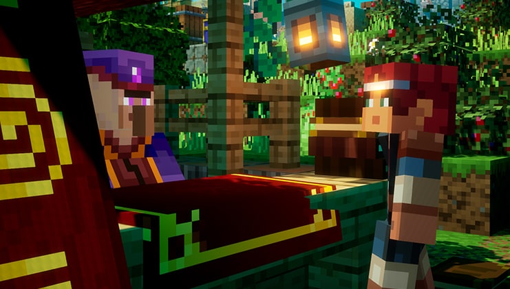 Image of the fauna fair of the season 3 of Minecraft Dungeons.