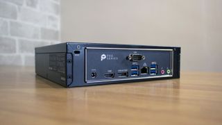 A photograph of the MSI Pro DP21 11M's rear ports