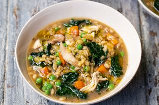 Tom Kerridge's chicken pearl barley soup