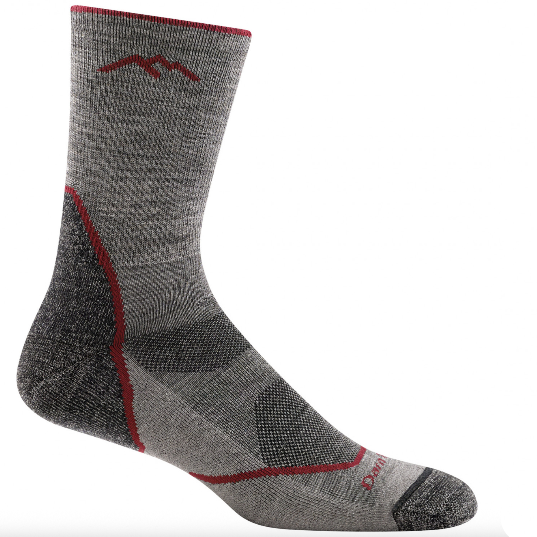 Studio shot of the Darn Tough Light Hiker Micro Crew socks 