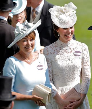 Carole Middleton and Kate Middleton attend day 1 of Royal Ascot at Ascot Racecourse on June 20, 2017 in Ascot, England