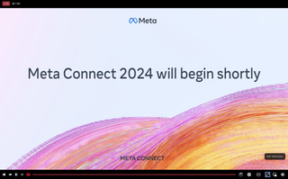 Meta Connect waiting screen on Facebook