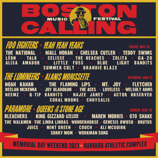 The Boston Calling 2023 poster
