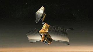 An illustration of NASA's powerful Mars Reconnaissance Orbiter.