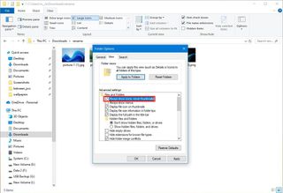 Enable thumbnails on Windows 10