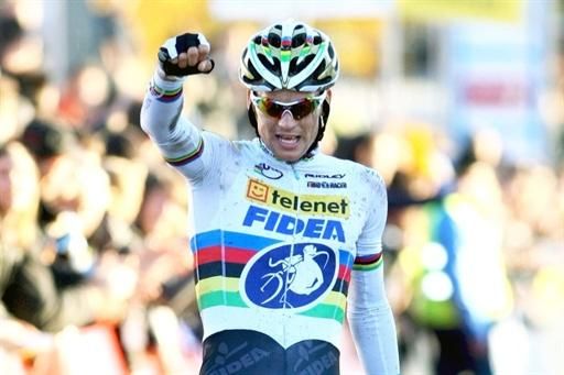 Zdenek &Scaron;tybar (Telenet-Fidea) celebrates his latest victory