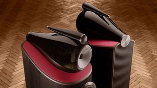 Bowers & Wilkins 801 Abbey Road Limited Edition speakers in a studio setting