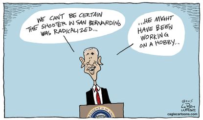 Obama cartoon U.S. San Bernardino shooting radical Islam