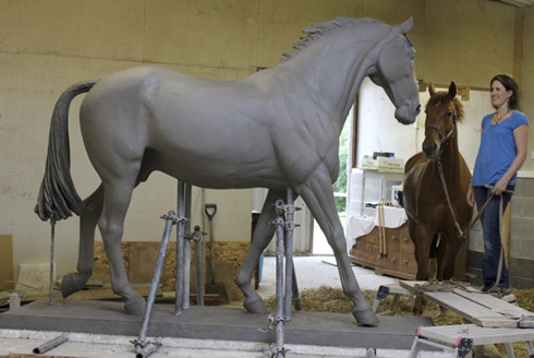 xxxxx at work at home in her studio
