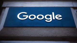 Google logo sign is seen outiside Google office in Krakow, Poland on February 29, 2024