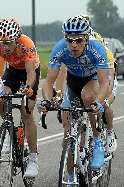 Artur Gajek (Milram) rides in the stage two breakaway.
