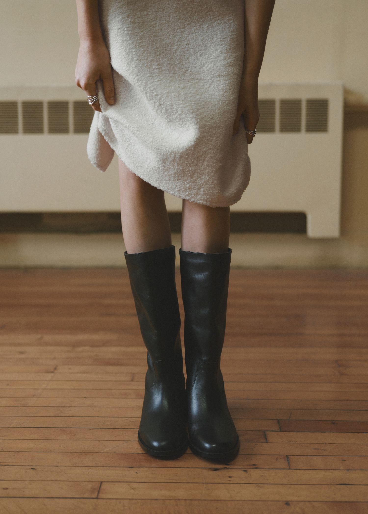 Knee-High Leather Boots - Women | Mango Usa