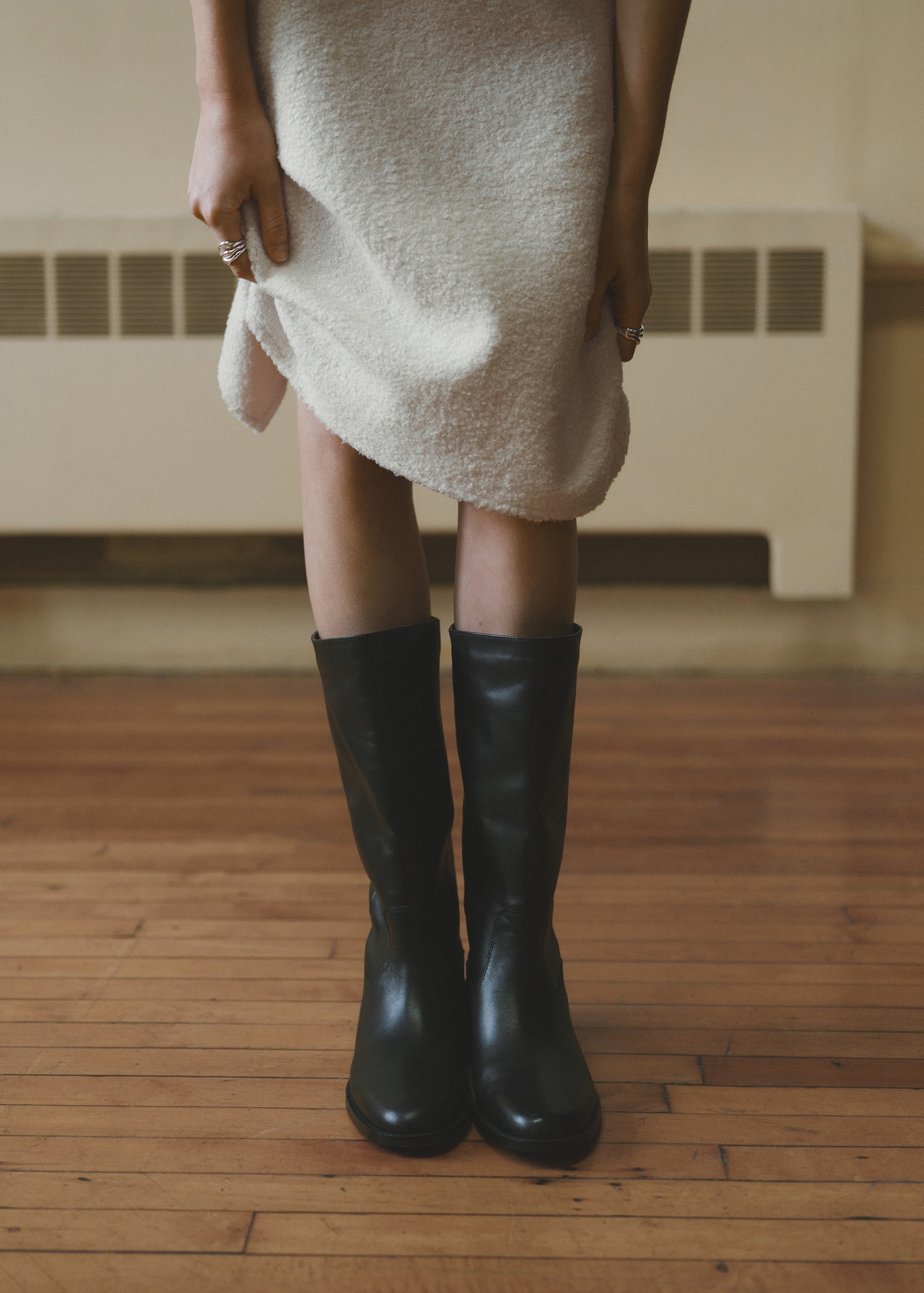 Knee-High Leather Boots - Women | Mango Usa