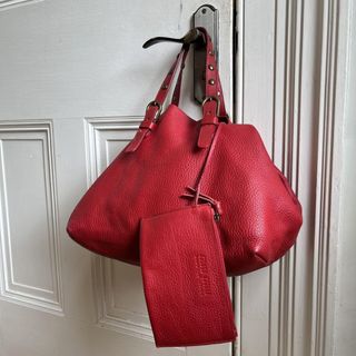 90s Miu Miu Red Leather Handbag