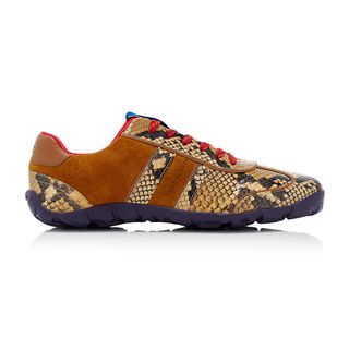 Wales Bonner, Snake-Effect Leather Sneakers