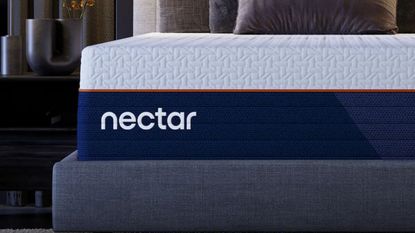 Corner of the Nectar Ultra Hybrid Mattress. 