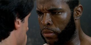 Clubber Lang facing off with Rocky Balboa
