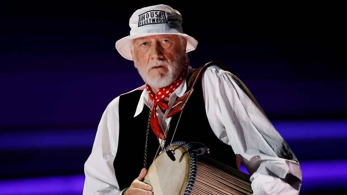 Mick Fleetwood onstage at the Grammy Awards