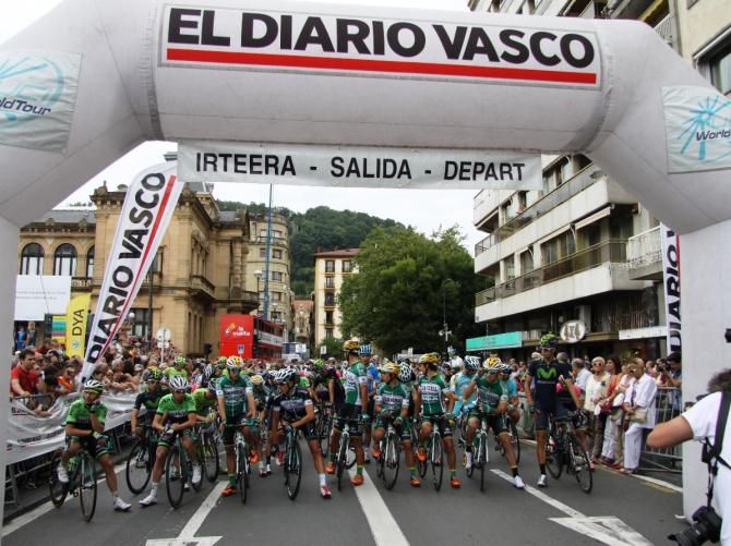 The start of the Clasica San Sebastian