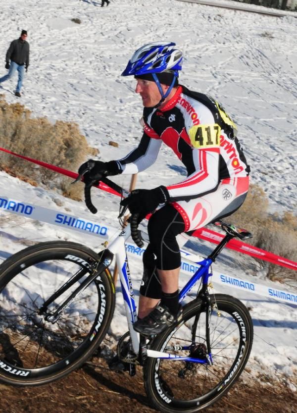 Chad Demoss was riding this hill while most riders had to get off their bikes.